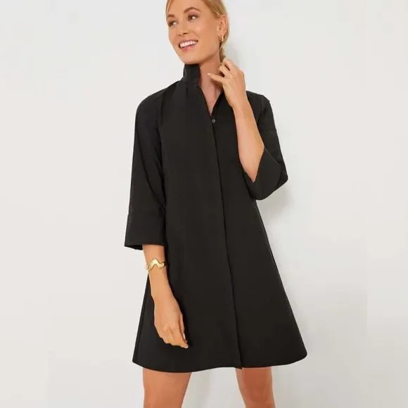 NWT TUCKERNUCK - M - Black Charlie Mini Dress - Picture 2 of 9